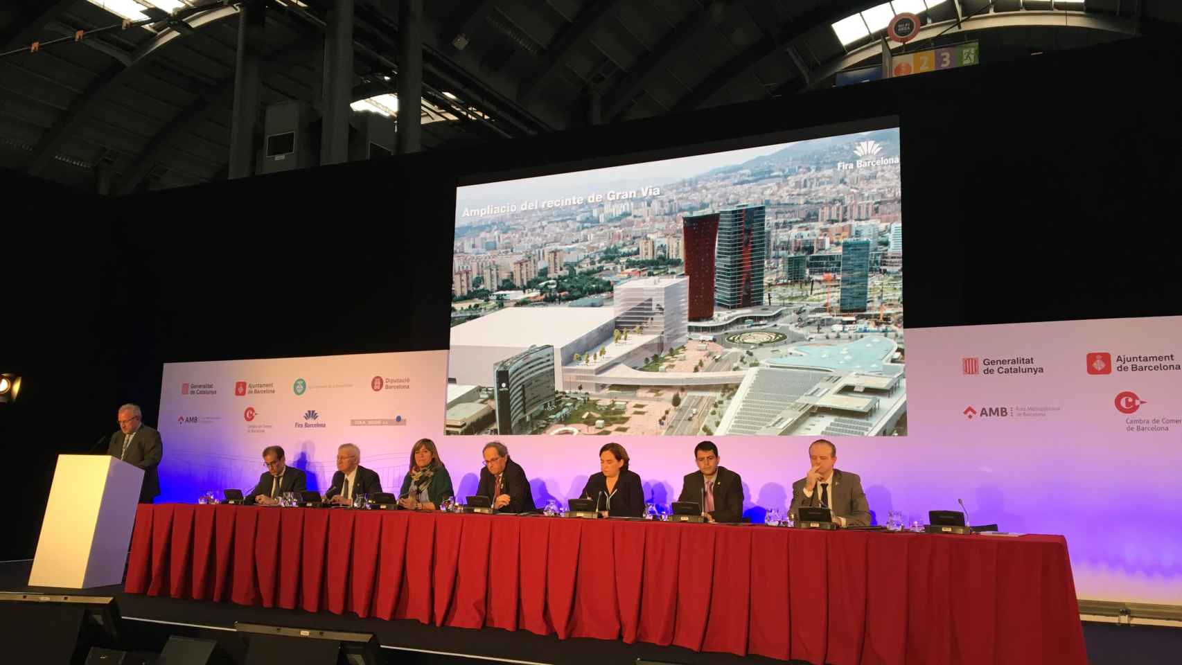 Presentación del proyecto de ampliación de la Fira de Barcelona / P.A.