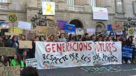 Pancarta de la manifestación de jóvenes por el medioambiente / PATRICIA MARTIJA