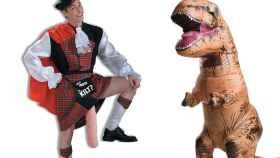 Escocés con sorpresa y T-Rex, algunos de los disfraces más sorprendentes / FUNIDELIA
