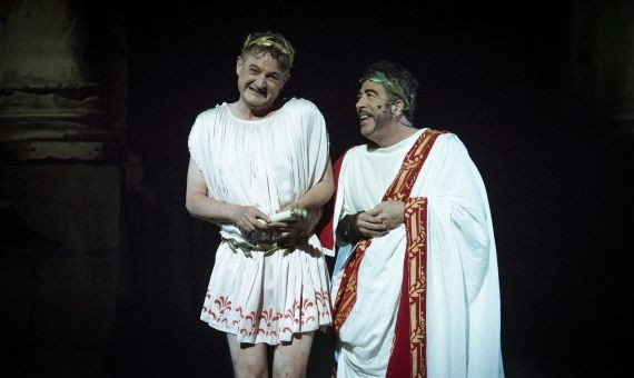Una de las escenas de 'Ben-Hur' en el Teatro Coliseum de Barcelona / DAVID RUANO