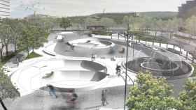 Render del proyecto para el skate park en La Marina de la Zona Franca / AYUNTAMIENTO