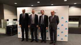 El presidente de Aena, Maurici Lucena, ha anunciado la nueva terminal del Aeropuerto en un acto en la sede de La Caixa / EP