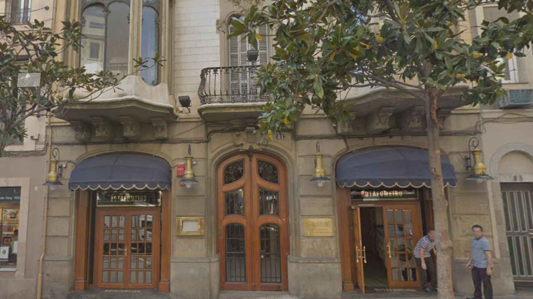 Exterior del restaurante Botafumeiro de Barcelona, situado en Gran de Gràcia / CG