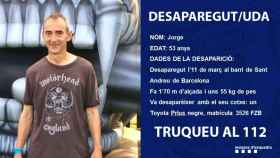 Los Mossos buscan a un hombre desaparecido en Sant Andreu, Barcelona / Twitter