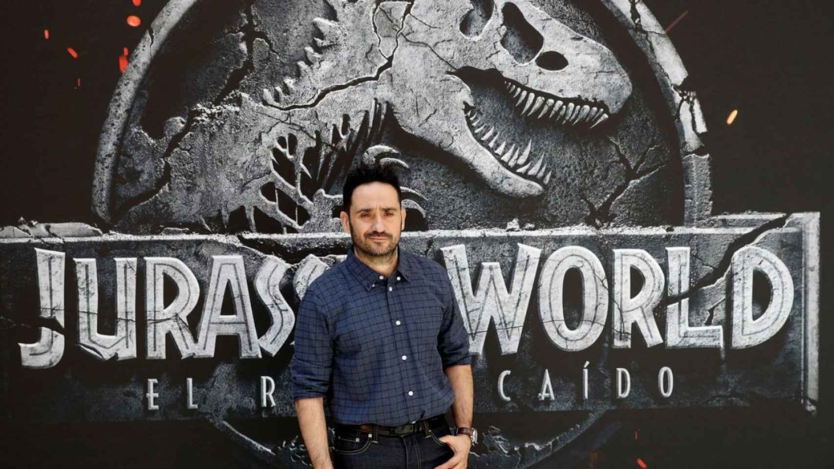 Juan Antonio Bayona durante la presentación de Jurassic World / EMILIO NARANJO
