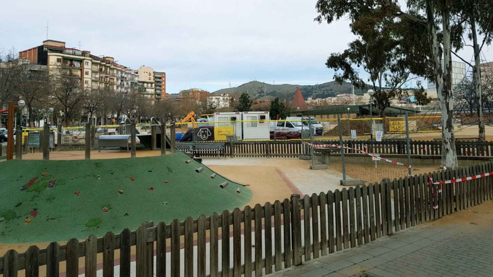 Imagen del parque infantil de Can Dragó / TWITTER