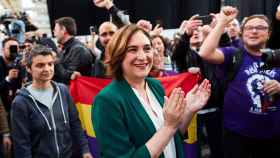 La alcaldesa Ada Colau en el primer acto de precampaña de Unidas Podemos / EFE