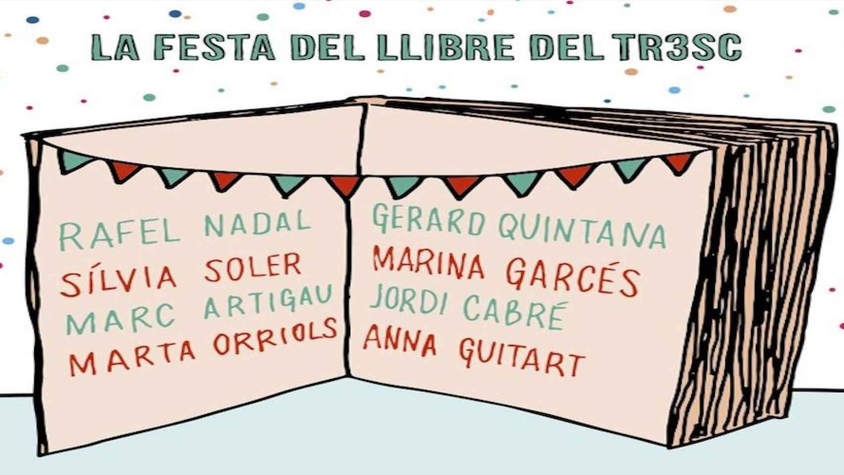 Cartel de La Fiesta de Libro de 'Sant Jordi' / CLUB TR3SC