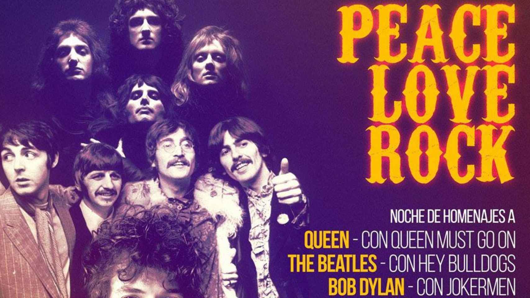 Cartel de 'Peace, Love, Rock' / SALA BÓVEDA