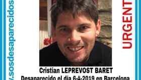 El chico desaparecido en Barcelona, Cristian Leprevost / @QSDGLOBAL