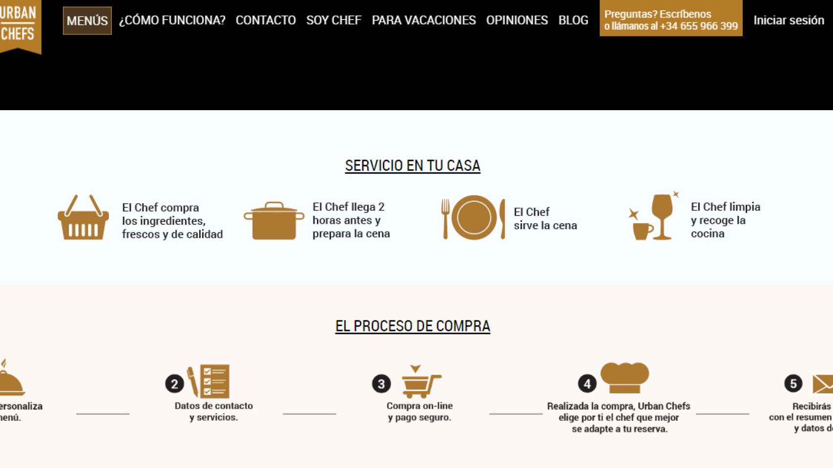 Captura de la web de Urban Chefs / MA