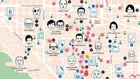 Barcelona ya tiene su mapa literario con unos 300 puntos de interés