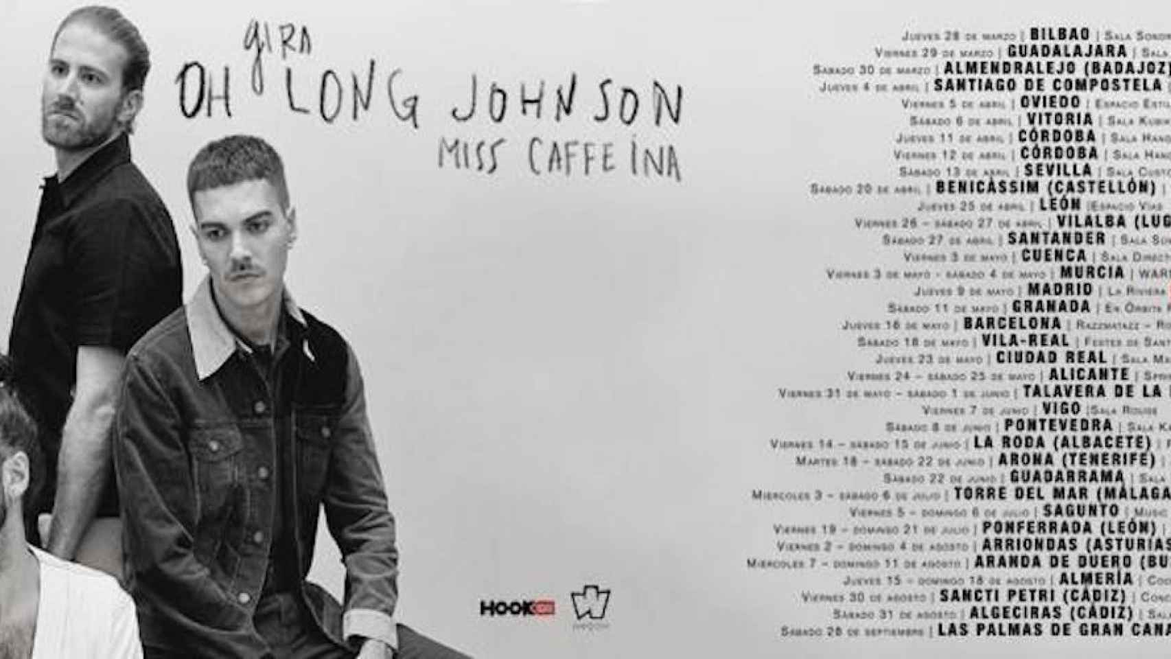 Gira Oh Long Johnson del álbum homónimo de Miss Caffeina / MISS CAFFEINA