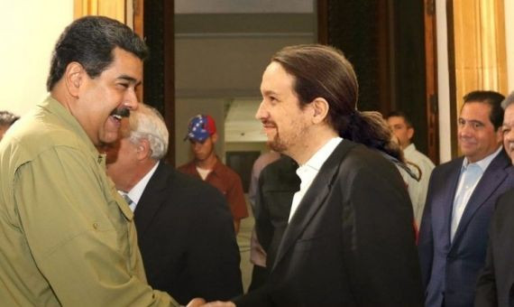 Maduro saluda a Pablo Iglesias