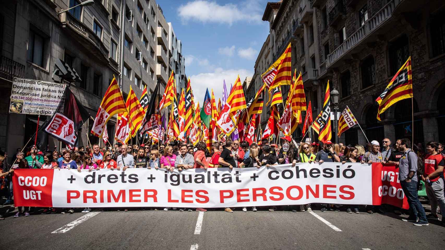 5.000 personas han salido a la calle para reivindicar sus derechos en Barcelona / EP