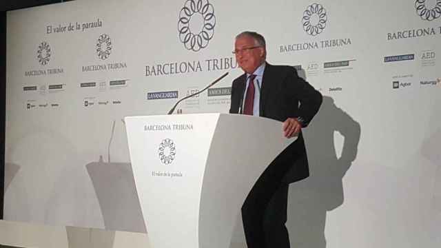 Josep Bou, durante el acto en Barcelona Tribuna / EP