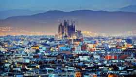 Imagen panorámica de la ciudad de Barcelona