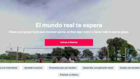 Visión general de la página web de ‘Meetup’, una aplicación de Barcelona/ MEETUP
