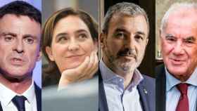 Los candidatos a la alcaldía de Barcelona Manuel Valls, Ada Colau, Jaume Collboni y Ernest Maragall / METRÓPOLI ABIERTA