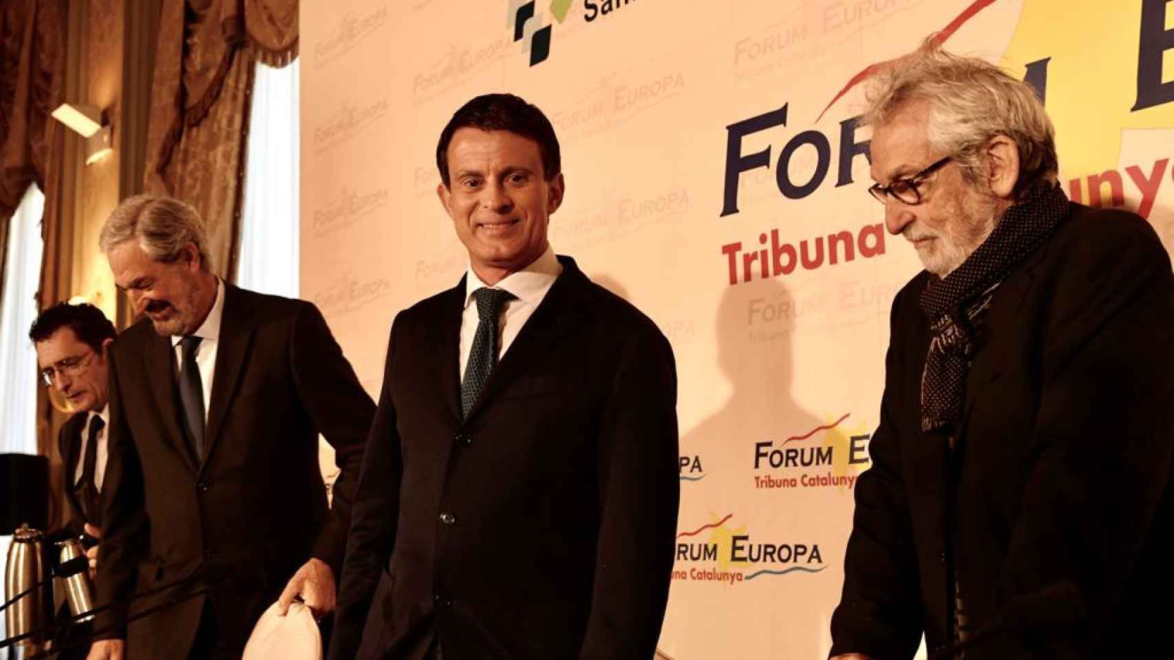 Manuel Valls junto a Òscar Tusquets (derecha)  / VALLS BCN 2019