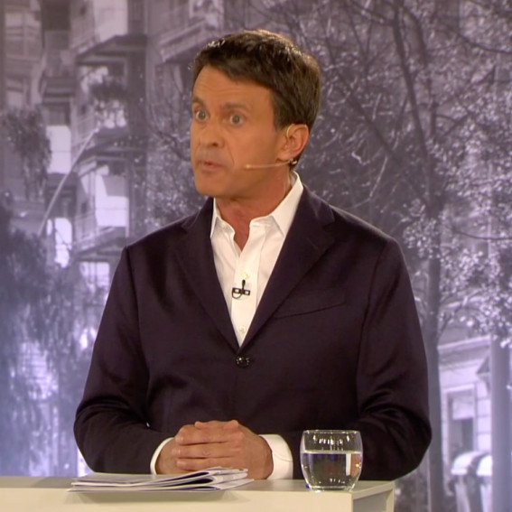 Manuel Valls, durante el debate