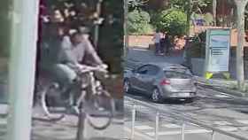 El ciclista, presunto autor del atropello de la Diagonal, en unas imágenes difundidas por la Guardia Urbana / TWITTER @BARCELONA_GUB