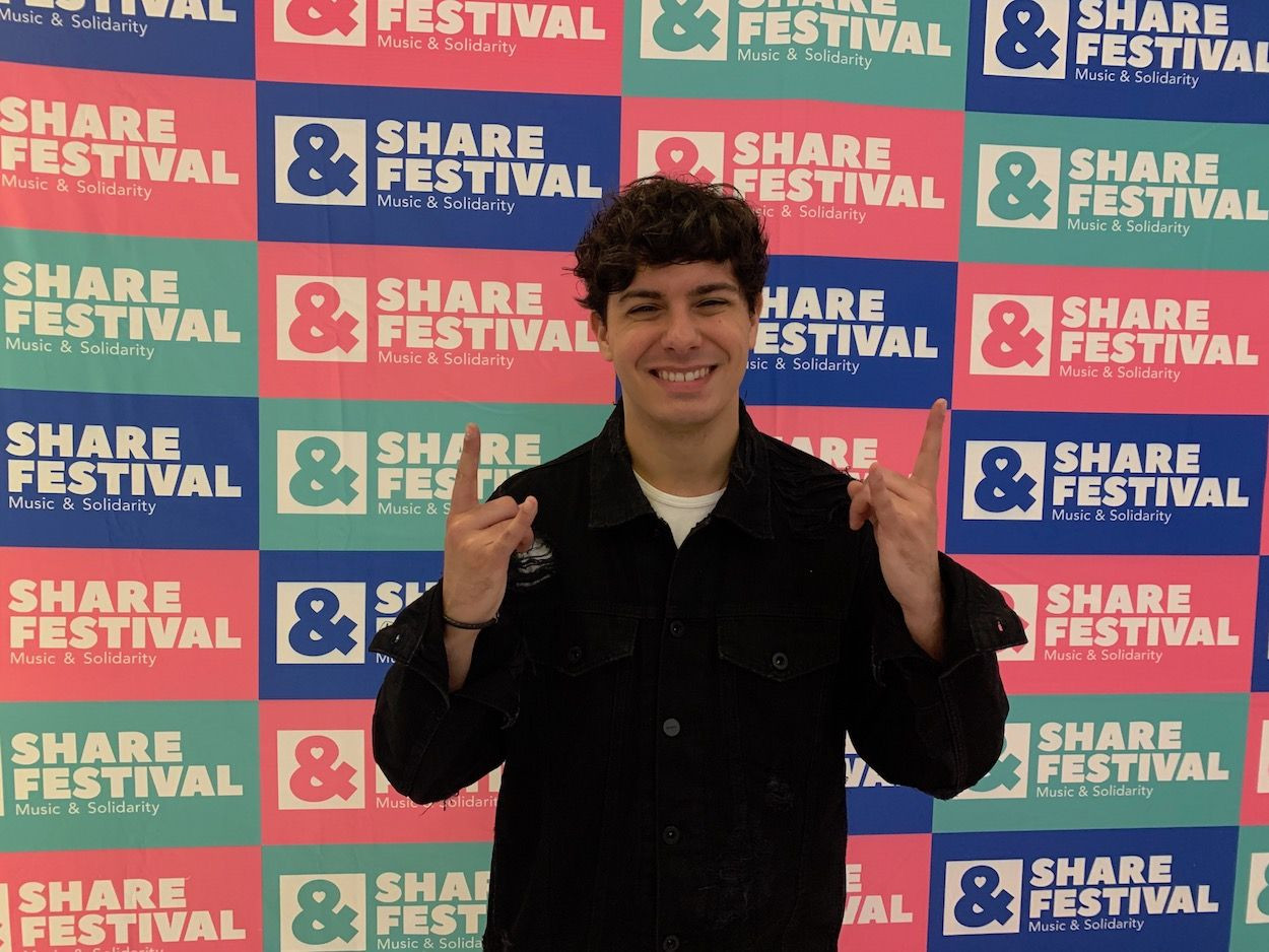 El cantante Alfred García durante la presentación del Share Festival / V.M