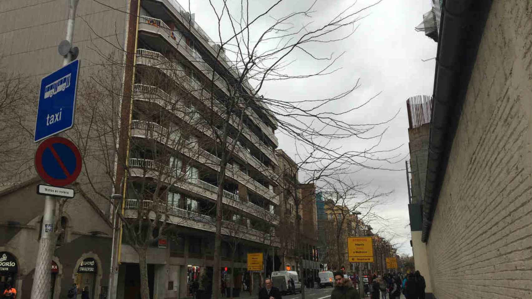 Edificio de la calle Mallorca afectado por la ampliación de la Sagrada Família / CR