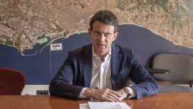 Manuel Valls durante una entrevista en su sede / LENA PRIETO