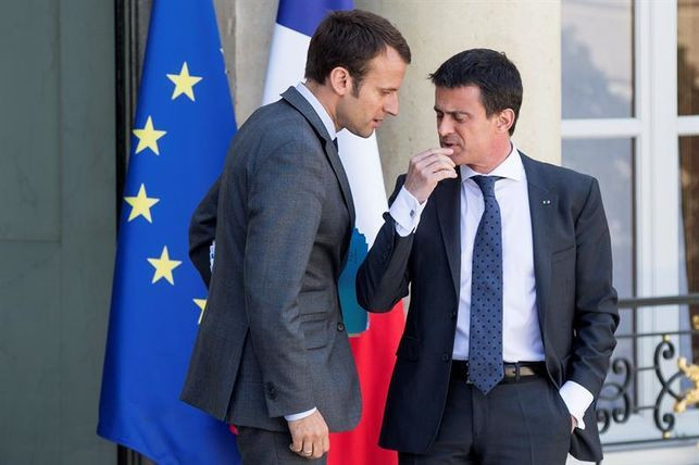 Manuel Valls y Emmanuel Macron en una imagen de archivo / EFE