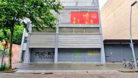 La sede del PSC de Barcelona con pintadas amarillas / PSC vía TWITTER