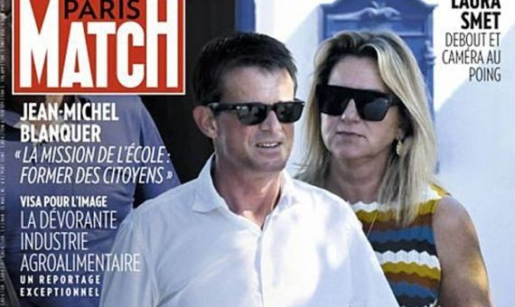 Publicación de la revista en la que salen Manuel Valls y Susana Gallardo / PARIS MATCH
