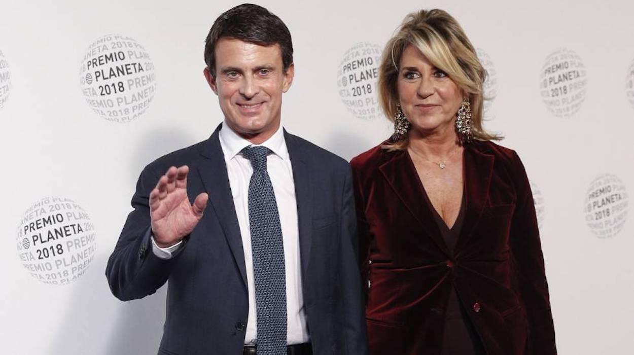 Manuel Valls y Susana Gallardo en los Premios Planeta