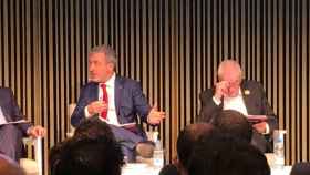 Jaume Collboni y Ernest Maragall en un debate