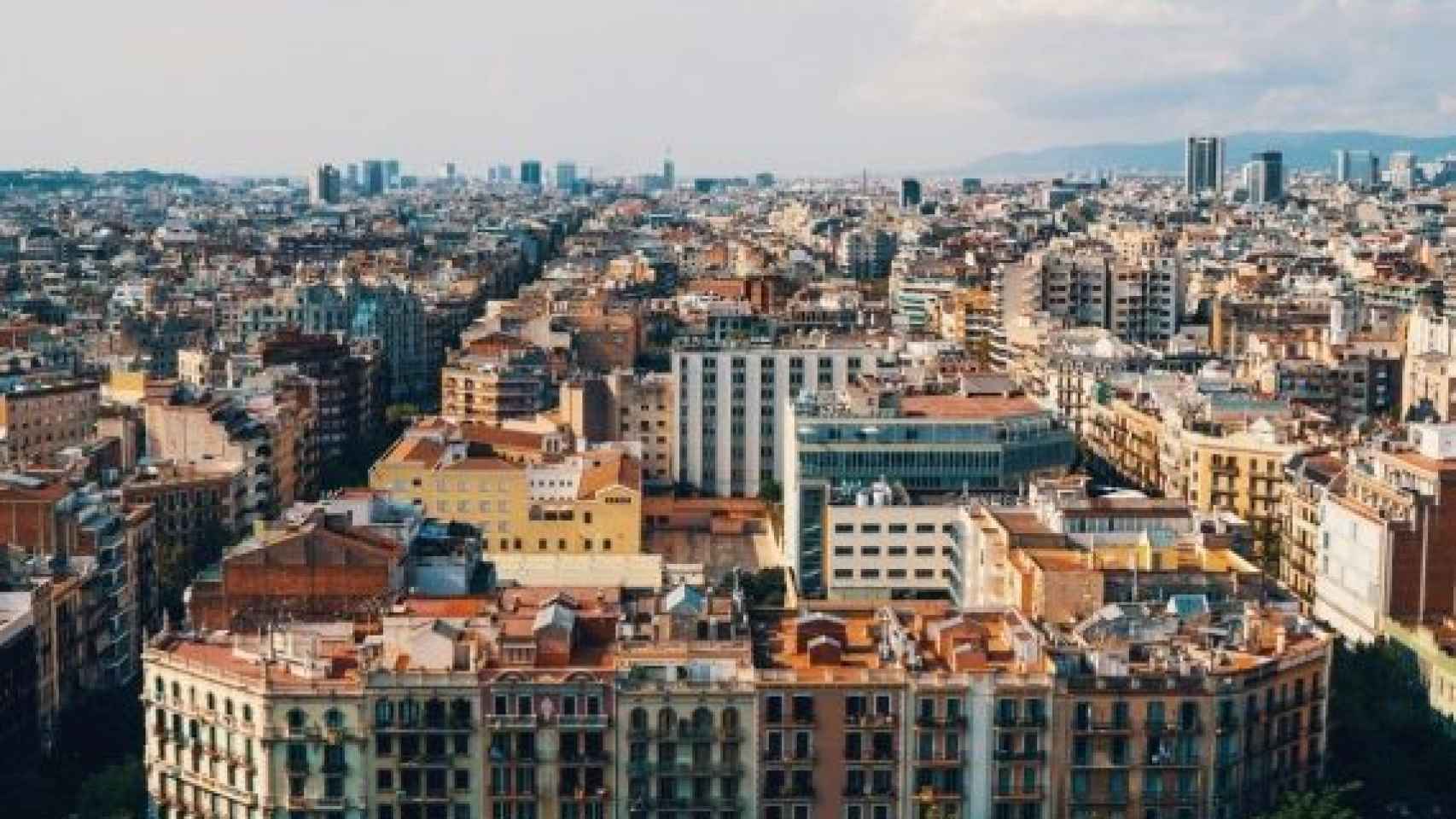 Vista panorámica de la ciudad de Barcelona