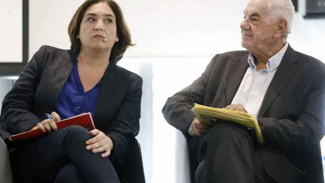 Ada Colau y Ernest Maragall, en pleno debate electoral / EFE