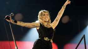 La cantante Miley Cyrus en uno de sus conciertos