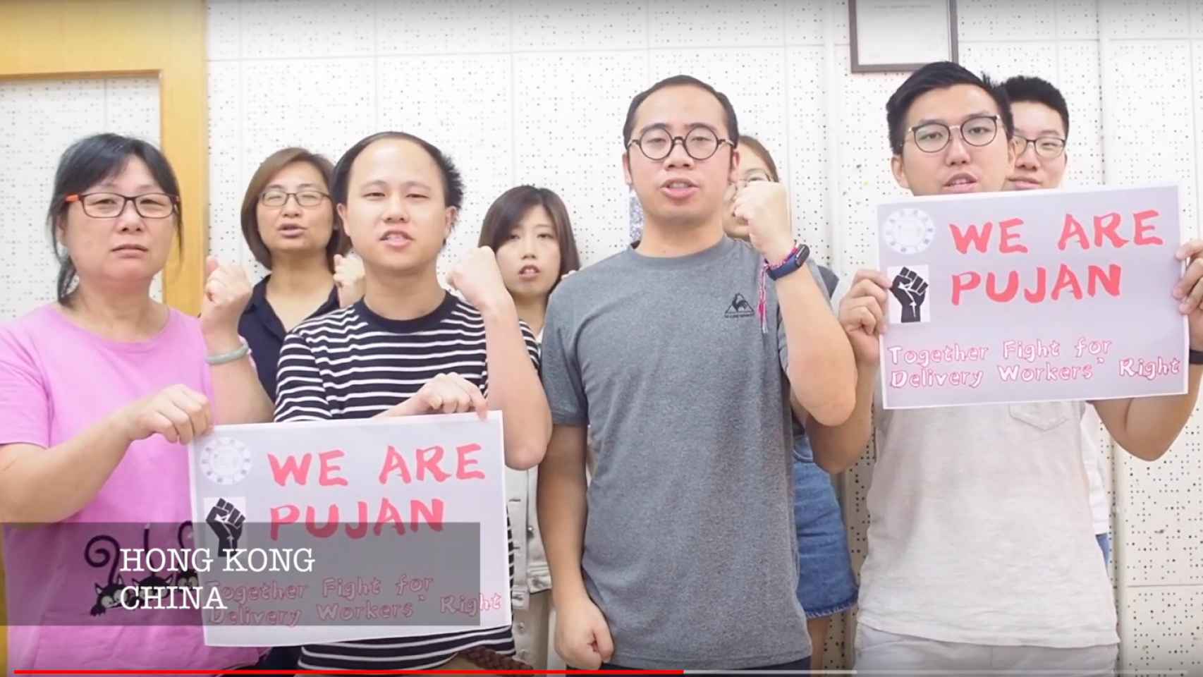'Riders' de Hong Kong reivindican la muerte de Pujan en Barcelona / YOUTUBE
