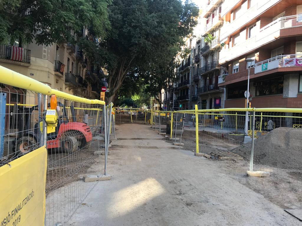 Una imagen de las obras en el barrio de Sant Antoni / MA