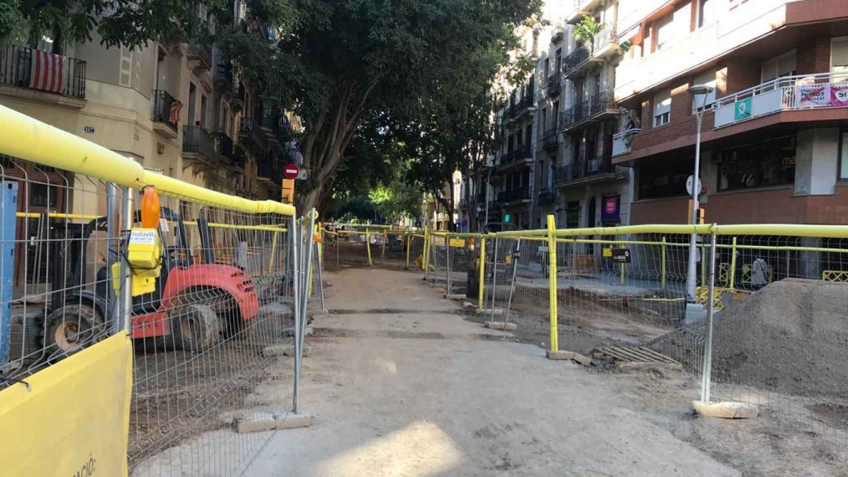 Una imagen de las obras en el barrio de Sant Antoni / MA
