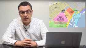 El director de Metrópoli Abierta, Lluís Regàs, habla sobre la situación en el CAP Raval Nord / LENA PRIETO