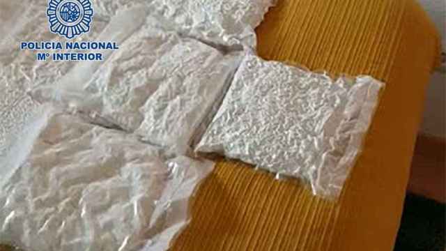 Bolsas de cocaína incautada por la Policía