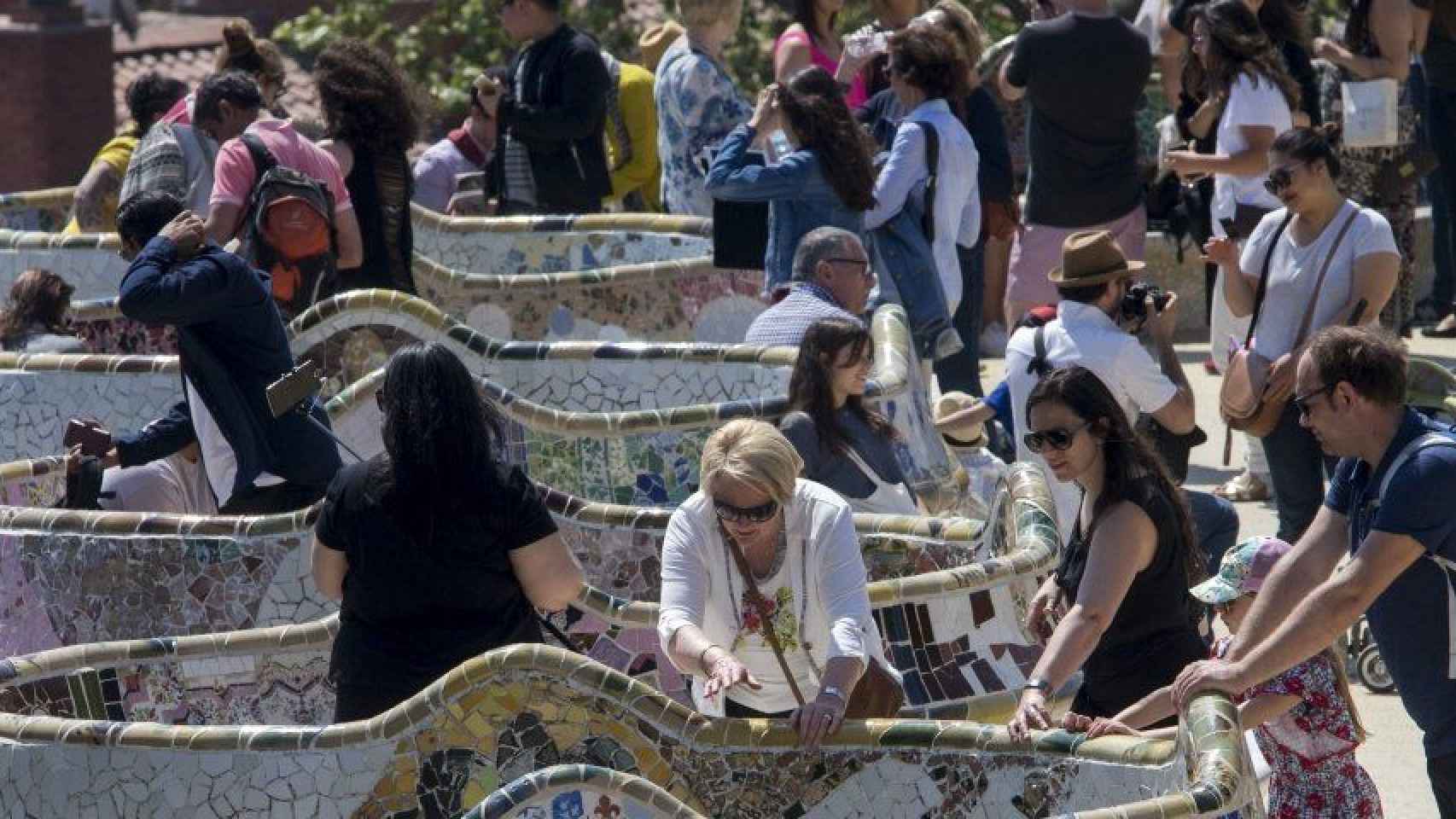 El parc Güell es uno de los principales atractivos de Barcelona para los turistas