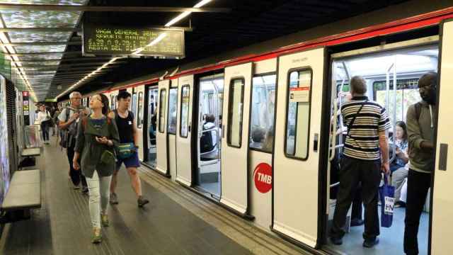 Una estación del metro de Barcelona