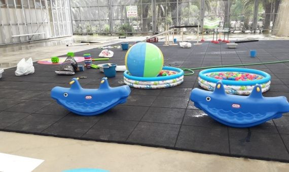 Juegos en el nuevo espacio acuático de Joan Miró / Ayuntamiento de Barcelona