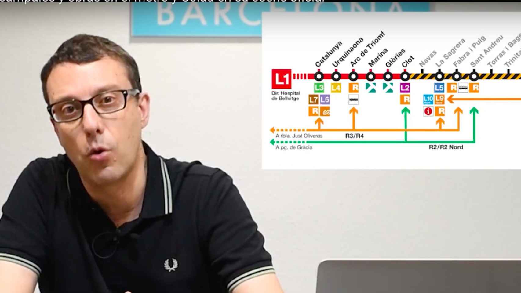 Videoblog de Lluís Regàs sobre las obras del metro que se realizarán este verano en Barcelona