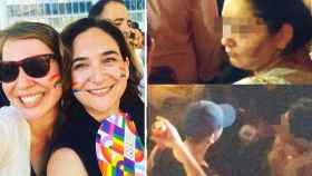 Ada Colau (2d), alcaldesa de Barcelona, en el Pride Barcelona, y tres miembros del clan colombiano que robó 40 móviles en el festival LGTBI / CG