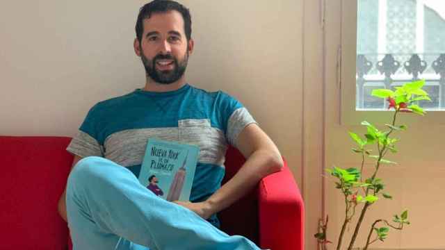 Mateo Sancho, autor de 'Nueva York de un plumazo', en la presentación de la novela