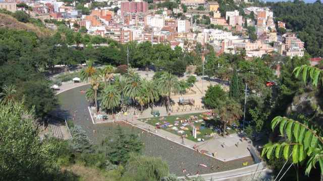 Vista panorámica del barrio del Carmel de Barcelona