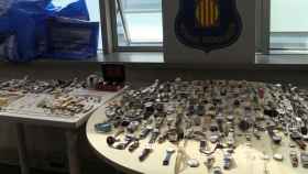 Decenas de relojes recuperados por los Mossos d'Esquadra / MOSSOS D'ESQUADRA
